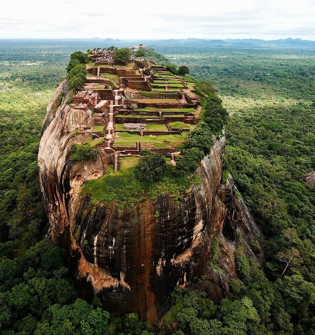 Sigiriya rock and surrounding Sri Lankan landscape